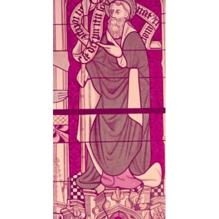 Century Stained Glass - Saint James The Apostle stained glass window 13th Century Poster Print