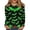 Army Green, variant on JULMCOMO Plus Size Halloween Shirts for Women Funny Pumpkin Castle Bat Print Crew Neck Long Sleeve Shirts Holiday Costume Tunic Tops Purple 3XL