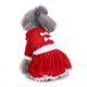 thumbnail image 4 of Vestido de Navidad para perros Falda roja para mascotas Disfraz de Papá Noel para perros Sudadera con capucha cálida para cachorros Ropa para gatos Ropa de invierno para mascotas Ropa navideña para mascotas Ropa para mascotas de Halloween Ropa para perros divertida (1 paquete, L) JM, 4 of 5
