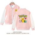 thumbnail image 3 of Abrigo de PokeMon para niños y niñas, camisa de uniforme de béisbol de primavera y otoño, ropa de Pikachu, prendas de vestir exteriores para niños, regalo de vacaciones, 3 of 4