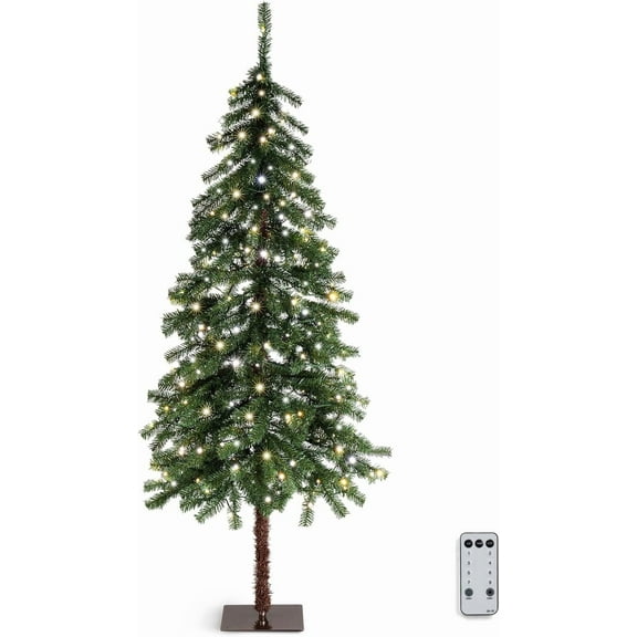 Matladin 5ft Pre-lit Christmas Tree with 100 LED Light, 230 Realistic Branch Tips, Artificial Christmas Tree for Holiday Decoration