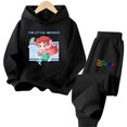 thumbnail image 3 of Conjunto de sudadera con capucha de La Sirenita de Disney para niñas de 3 a 14 años, sudadera informal de calle kawaii, traje de camión para niños, 3 of 5