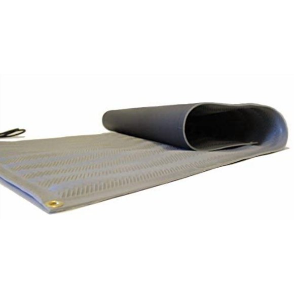 Tapis de Fonte de Neige RHS, Design Antidérapant en Chevrons pour Allée, Couleur Grise, Tapis Extérieur, Empêche la Formation de Glace, Fond jusqu'à 2 Pouces de Neige par Heure, 120 Volts (30 Pouces x 10 Pieds)