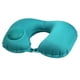 thumbnail image 1 of 2PCS Almohada para el cuello en forma de U Tipo de prensa Almohada para el cuello del inflador automático Cómoda almohada de viaje portátil para el autobús del avión (Azul, 46x29 cm), 1 of 5