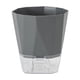 thumbnail image 2 of pstuiky Maceta transparente para el hogar automática con absorción de agua de resina blanca de plástico para almacenar agua., 2 of 7