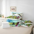 thumbnail image 5 of Hummingbird King Size Comforter Set with Sheets Lovely Bird Wildlife - 7 Pieces Bed in a Bag King Floral Botanical Jungle Leaf Beddding Sets with Comforter,Flat Sheet,Pillowcases & Shams, 5 of 5