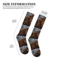 thumbnail image 2 of Lsque Yak Pattern Sport Compression Socks for Men & Women 15-20 mmHg Knee High Nurse Pregnant Running Medical and Travel Athletic, 2 of 6