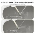 thumbnail image 2 of B0400 Elongated Bidet Toilet Seat, Non-Electric Bidet Toilet Attachment Fits for T0338W Toilet, Adjustable Nozzles Seat with Soft Closing & Quick Release Lid, White Side Button Control, 2 of 8