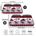 thumbnail image 3 of Balery Buffalo Plaid Forest Windshield Sun Shade, Car Front Window Sunshade Cover ,Automotive Interior Portected Blocks Uv Rays For Car Pickup Truck Suv Accessories- Small, 3 of 7