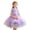 Purple, variant on THDHVS Flower Girl Dress,Colorful Floral Mesh Tulle Tutu Gown Princess Style Ideal for Girls Bridesmaid Wedding Evening Party,Girls Party Dress Pink 3-4 Years