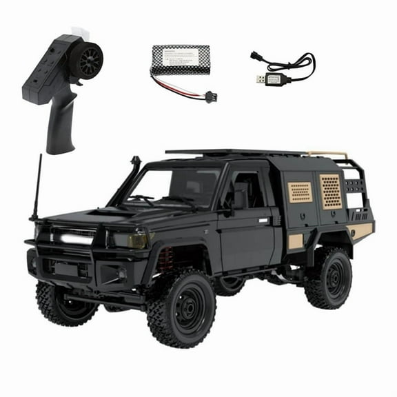 2.4G Full Scale Pickup Short Truck 4WD Climbing Car RC car Remote Control Toy for MN MODEL MN82S 1:12 black
