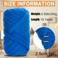 thumbnail image 2 of Minzimin Chunky Yarn for Hand Knitting, 0.55lb/10 Yards Giant Yarn Arm Knitting Yarn, Soft Tubular Yarn for Bags, Baskets, Pillows, Pet Nests, DIY Crafts, 2 of 7