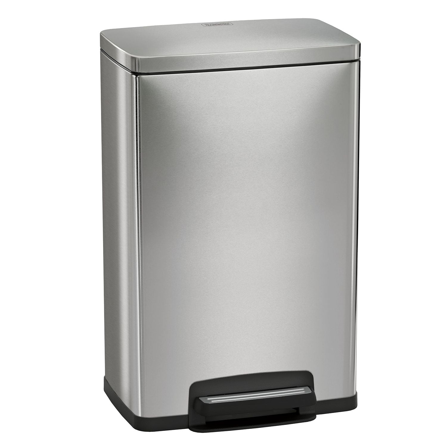 Tramontina 13 Gal Step Trash Can, Stainless Steel - Walmart.com Stainless Steel 13 Gallon Step On Trash Can