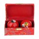 thumbnail image 2 of 2 bolas de masaje con caja de almacenamiento, bolas chinas Baoding para fortalecer las manos y las muñecas. Gossip Colorido Rojo, 2 of 9