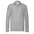 thumbnail image 1 of Fruit of the Loom - Polo Premium de Jaspeado de Manga Larga para Hombre (Gris Jaspeado Atlético), 1 of 3