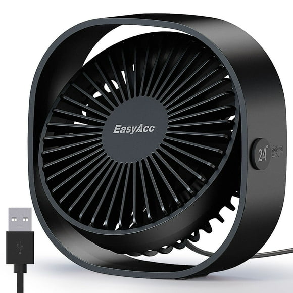 Ventilador de escritorio EasyAcc USB Slumber Pod, 3 velocidades, giratorio 360°