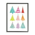thumbnail image 2 of Stupell Industries Varied Fun Christmas Trees Holiday Painting White Framed Art Print Wall Art, 2 of 5