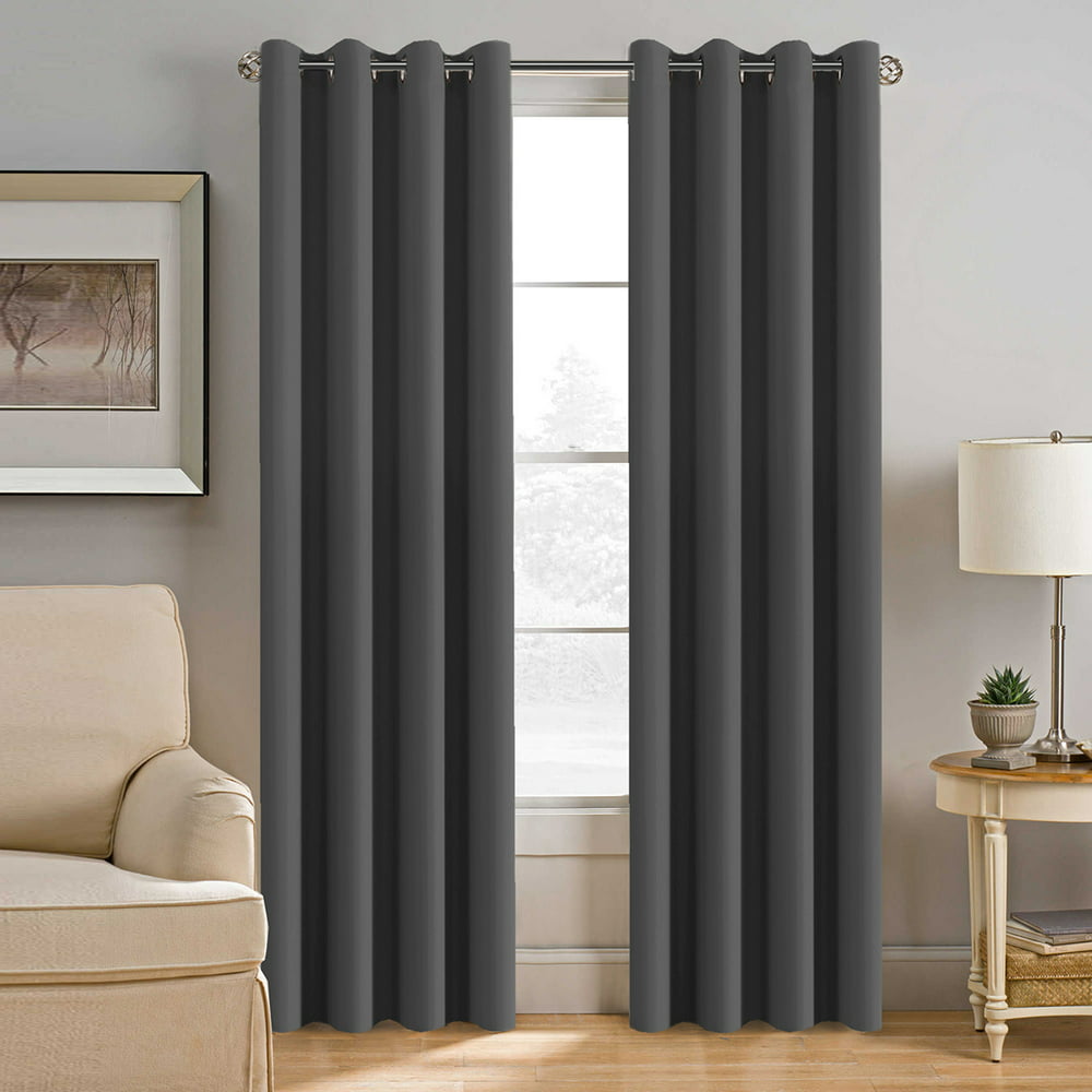 H.VERSAILTEX Blackout Thermal Insulated Luxury Grommet Bedroom Curtains