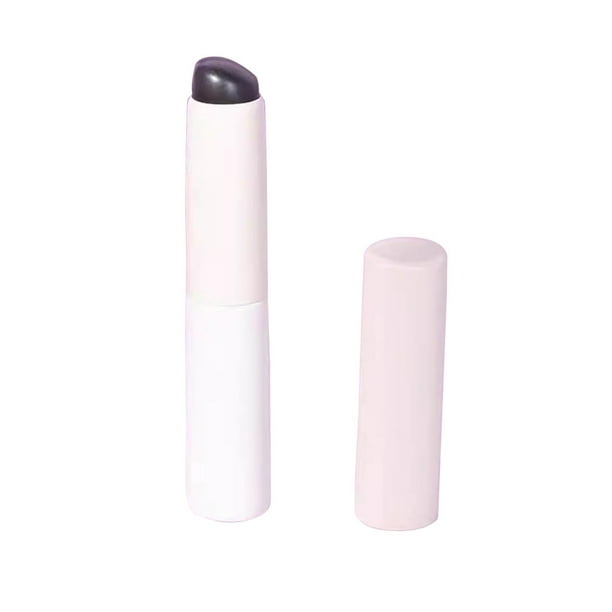 Pincel de silicona para labios con tapa, corrector para debajo de los ojos, herramienta de maquillaje para niñas. Blanco