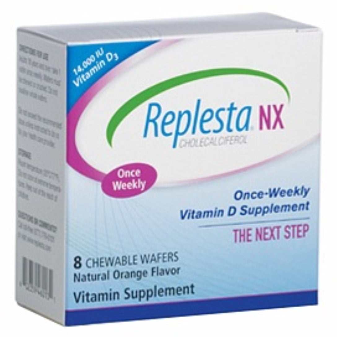 Replesta Nx Once Weekly Vitamin D Wafers Orange 8 Ea Walmartcom