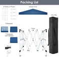 thumbnail image 7 of HOTEEL Canopy 10x10 Pop Up Canopy Tent with 3 Sidewalls Party Tents for Parties Weddings Backyard Waterproof Canopy Outdoor Commercial Canopy Event Tent with Stakes, Ropes, Blue, 7 of 7