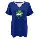 thumbnail image 4 of Tops Cortos para las Mujeres San Pablo's Día Impreso Cuello en V Envuelto Casual Top, Ligero para Todas las Estaciones Hogar Y Uso Diario, 4 of 8