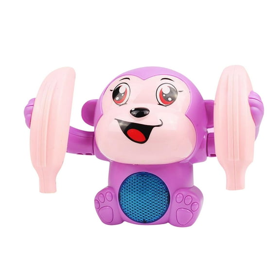 Electric Flip Monkey Children's Toys Sound Control Induction Lighting Music Tumbling Little Monkey for 3  Boys Girls
