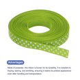 thumbnail image 3 of Uxcell Grosgrain Ribbons with White Dots Ribbon Bow Decoration Crafts Gift Wrapping Wedding Fresh Green 10 Yards 3/8 Inch, 3 of 7