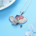 thumbnail image 5 of Cremation Jewelry For Ashes For Men The Stars and the Stripes With Eagle Memorial Urn Necklace Keepsake Pendant Flag Eagle Cremation Jewelry, 5 of 6