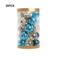 thumbnail image 4 of Inteprter Adornos navideños vibrantes Bolas Decoraciones festivas Adornos de bolas navideñas brillantes Kits de decoración para fiestas oro azul, 4 of 6