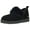 BLACK, variant on Women's Genuine Suede Shearling Ankle Moccasin Booties Slippers Boots Memory Foam Indoor Outdoor Chestnut 7 M US