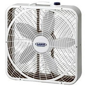 Lasko 3 vitesses Weather Shield Performance 20" ventilateur de boîte avec poignée blanc (lot de 2)