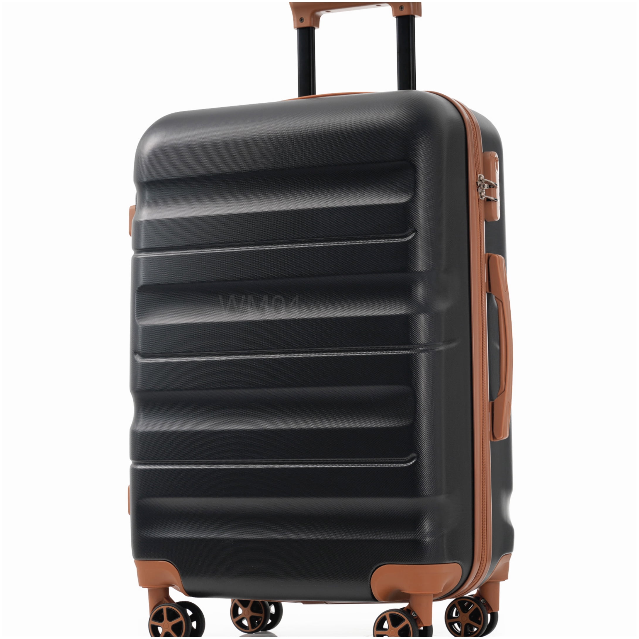 Durable 6-Piece Spinner Wheel Luggage Set, ABS Hardshell Suitcases in Carry On and Checked Sizes