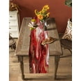 thumbnail image 5 of Red Marble Table Runner 90 Inches, Modern Abstract Ombre Fluid Aesthetic Bed Runner Dresser Scarves Tabletop for Indoor Outdoor Parties/Ceremony/Banquet, 13" x 90", 5 of 8