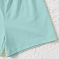 thumbnail image 6 of Tfken Summer Outfit Sets For Girls Print Crew Neck Short Sleeve Tops With Solid Color Shorts Set Fashion Teen Comfortable Outfit Green Size 6-7 Years, 6 of 6