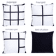 thumbnail image 5 of Funda de almohada en blanco de la serie Nine Grid, funda de almohada de felpa corta, funda de almohada de sofá de sublimación, 5 of 5