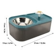 thumbnail image 5 of Blue Cat Water Fountain Food Bowl High Capacity Quiet 2 In 1 Pet Feeder Water Dispenser Feeding Machine, 5 of 8