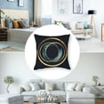 thumbnail image 5 of Acheng Gold and Blue Abstract Art Short Plush Pillowcase Set of 2 White, 5 of 7