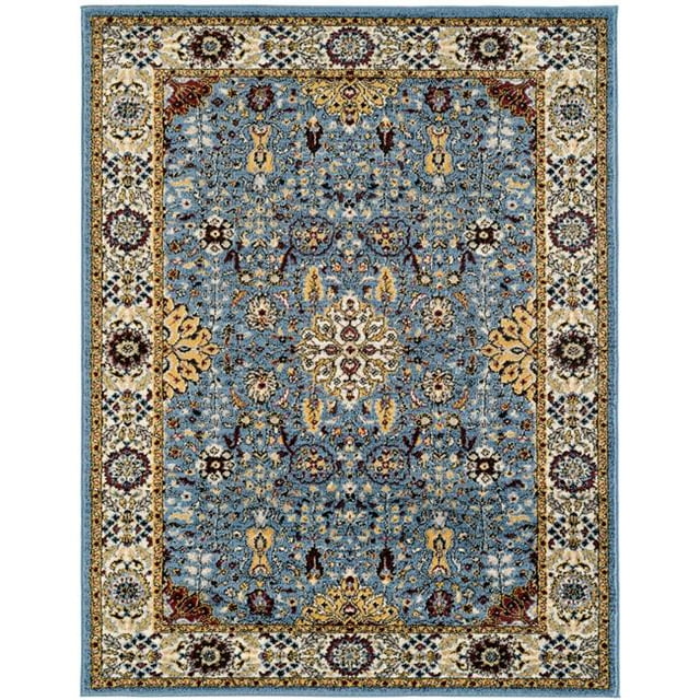 Amer SNA56767R Tapis 6 Pi. 7 Po. x 6 Pi. 7 Po. R Sanya 5 Tapis Rond à Tirage Puissant - Bleu Ciel