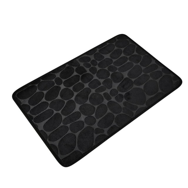zanvin 1pc Memory Foam Bath Rug Embossed Bathroom Mat Water Absorbent and Washable Bath Rugs, Non-Slip, Thick, Soft and Comfortable Carpet for Show