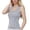 Grey, variant on Wide Shoulder Tank Tops for Women Undershirt with Auxiliary Thread Sleeveless Top XL