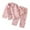 a-Pink7228, variant on VNKIDY Boys Homewear Outfit Kids Cute Cartoon Print Pajama Set Button Front Collared Long Sleeve Top Elastic Waist Pants Soft Nightwear For Casual Daily Home Activities Casual Set