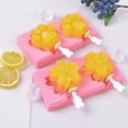 thumbnail image 3 of Rosa - Juego de 2 moldes para paletas de silicona y palitos de paleta con tapas Formas clásicas, 3 of 5