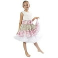 thumbnail image 2 of Malco Modes | Vintage Girls' Organza Crinoline Petticoat | Classic Two-Layer Design for Dance and Plays | Trending Retro Fashion | Style 1810 (White, Petite), 2 of 5