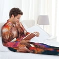 thumbnail image 6 of Lsque Oil Paintings of Elephants Pattern Long Sleeve Pajama Set for Men - Soft 2-Piece Sleepwear and Loungewear Set with Pockets, Comfy Nightwear-X-Large, 6 of 7