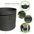 thumbnail image 3 of Paquete de 5 bolsas de geotextil para plantas de jardín para todo tipo de plantaciones, color negro, 3 of 6