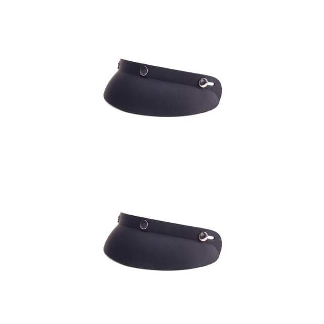 Soidarity Vintage 3-Snap Brim Buena fijación Protector solar Viseras de casco resistentes al desgaste Peak Sunshield Protector estable Matte Black Negro mate 2piezas Soidarity CBP489165