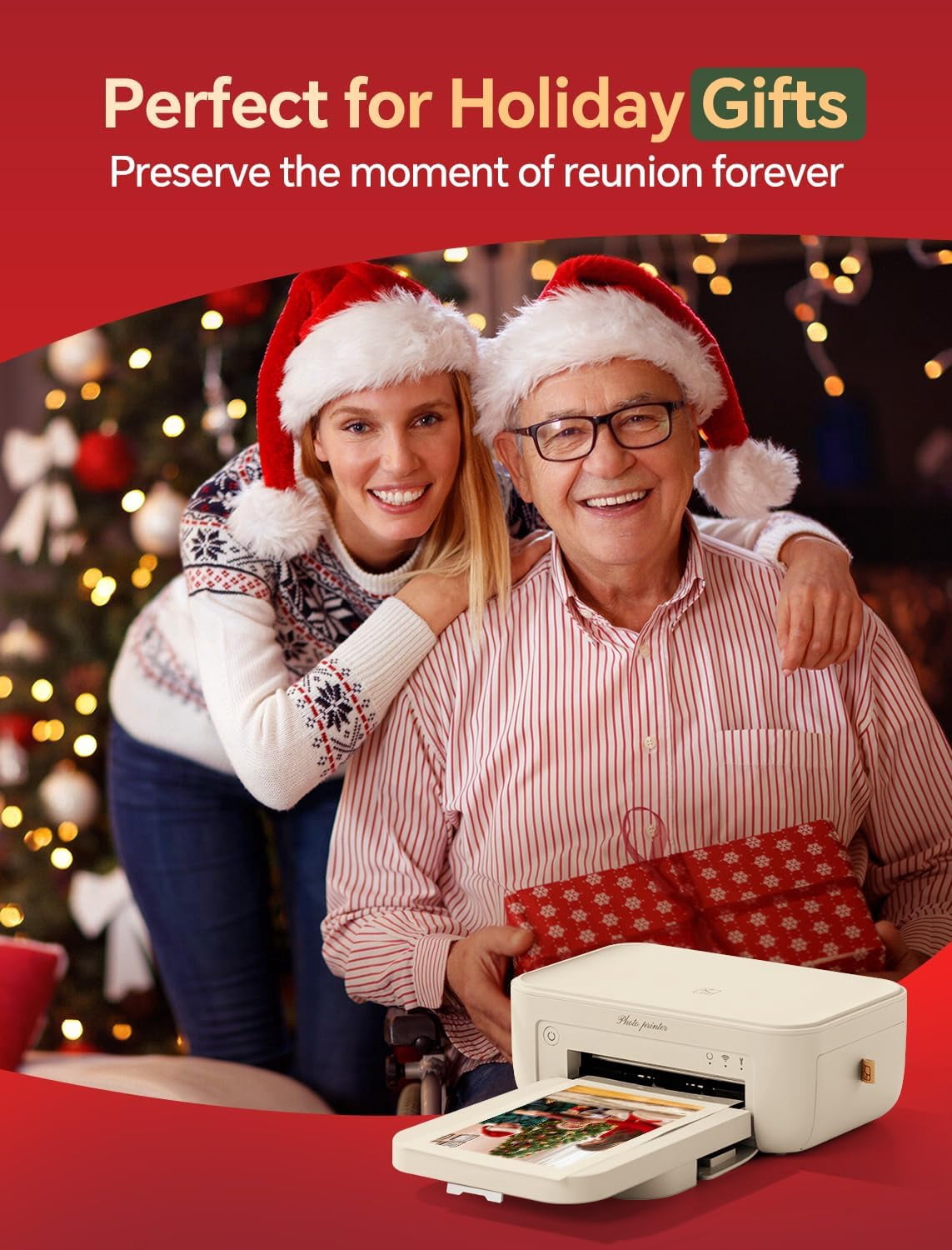 Restored HPRT Photo Printer 4x6,+20 Sheets&1ribbon,Wi-Fi Wireless Instant Picture Printer for iPhone, Android, Smartphone, Thermal Dye-Sublimation, AR Video Printing,Portable Photo Printers (Refurbished)