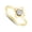 Yellow, variant on AFFY Round Cut Natural White Diamond Accent Flower Petal Promise Ring For Women In 14K Yellow Gold Plated 925 Sterling Silver (0.05 Cttw, I2-I3 Clarity), Ring Size -9.5