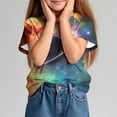 thumbnail image 6 of Girls Shirts Size 10 Crew Neck Tshirt Short Sleeve Top Girls Print Shirt for Kids Top for Girls 9-10 New Arrivals, 6 of 9